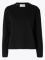 Selected Femme Essential Long Sleeve Boxy Tee Sort