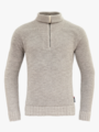 Devold Bispen Wool Zip Neck Grey Melange