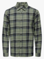 Only & Sons Hunter Reg Slub Long Sleeve Shirt Sea Spray / Checks Dark Navy