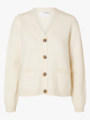 Selected Femme Ana Long Sleeve Knit Cardigan Birch